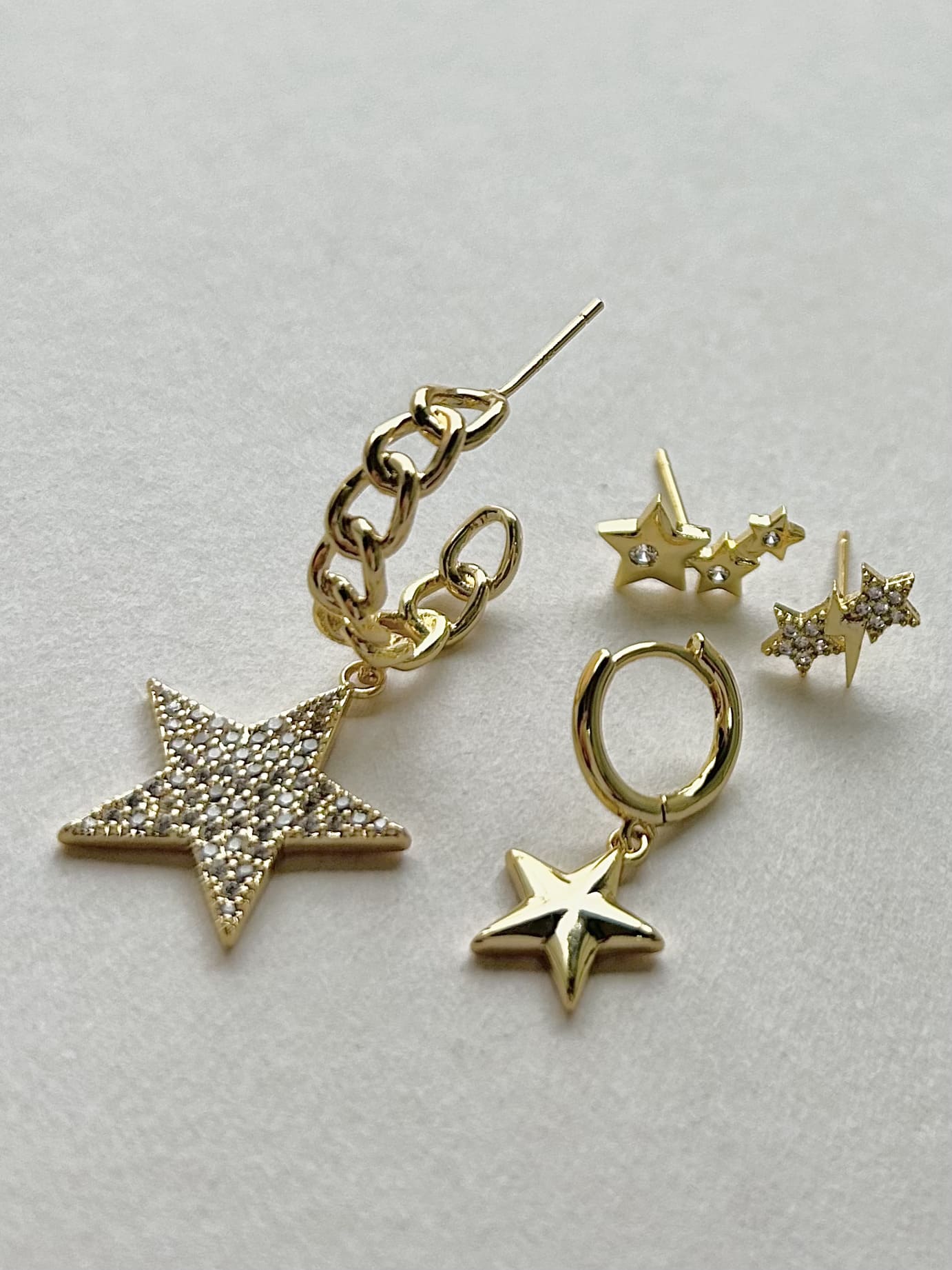 Stars Earrings Set