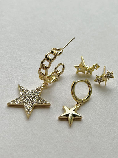 Stars Earrings Set