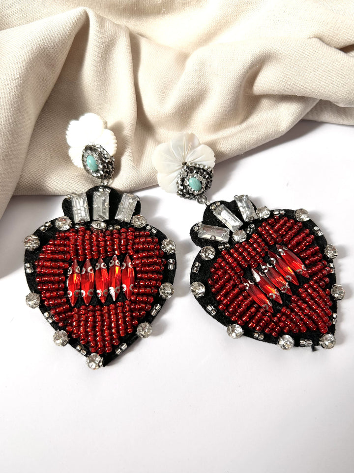 Heart Shape Earrings - Phukett Phukett