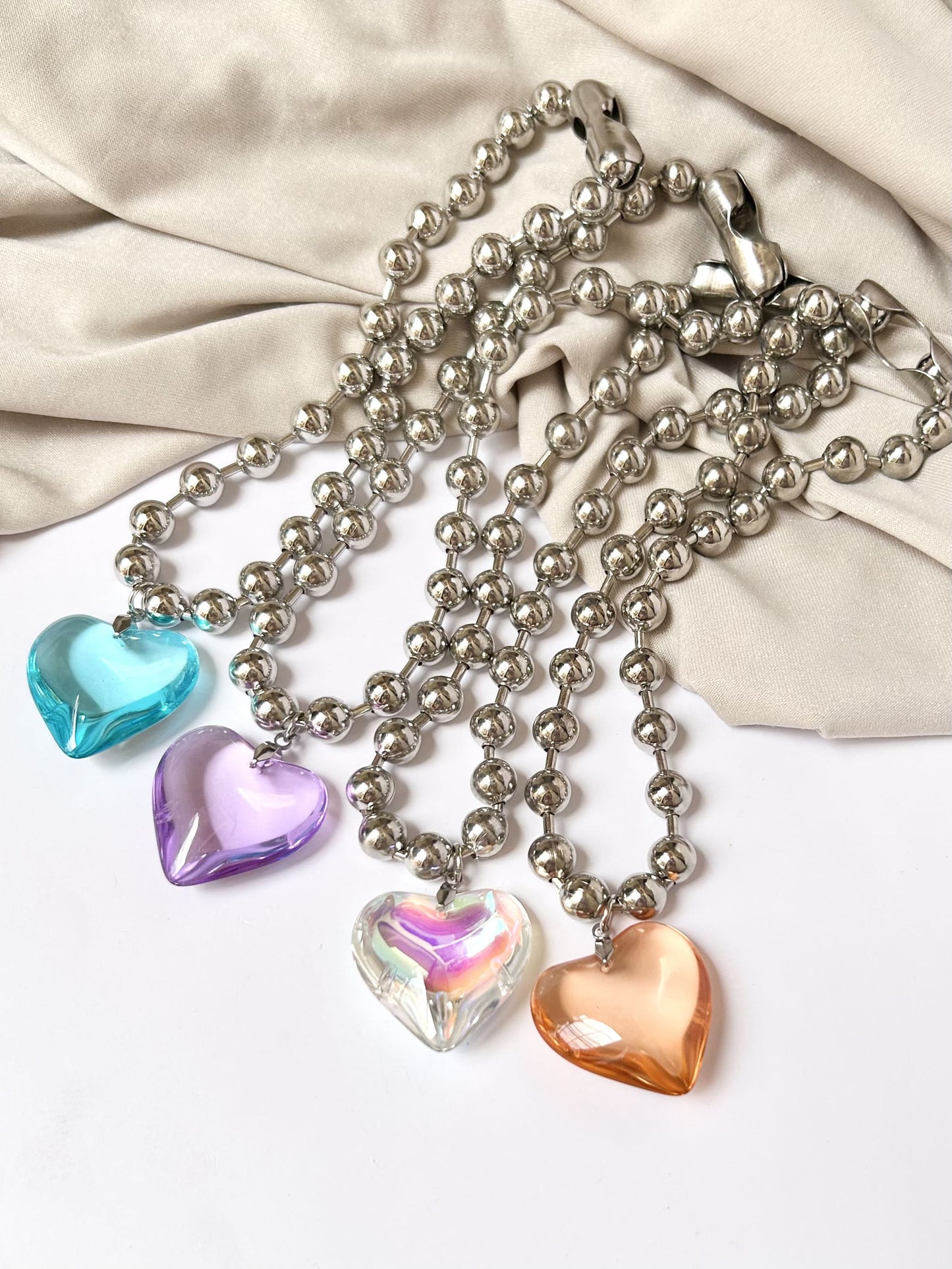 Heart Necklace Cristal