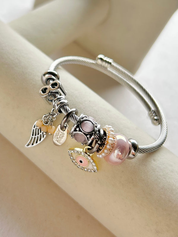 Charms Bracelet Pink Eye