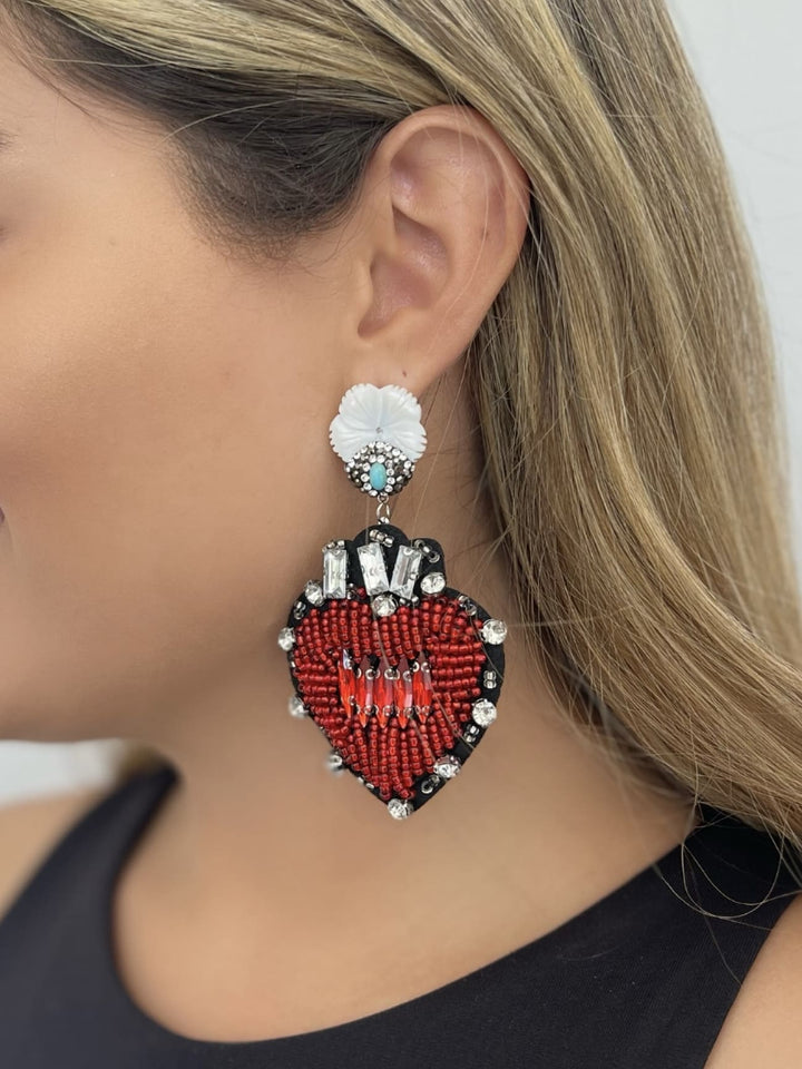 Heart Shape Earrings - Phukett Phukett